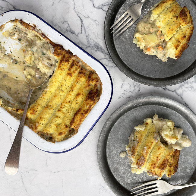 Fish Pie w/ Dill & Creme Fraiche Mash